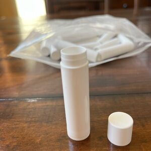 White Lip Balm Tubes
